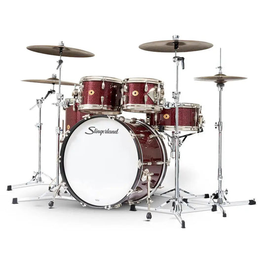 Slingerland Radio King 5pc Drum Set 22/10/12/16/14 Maroon Glass