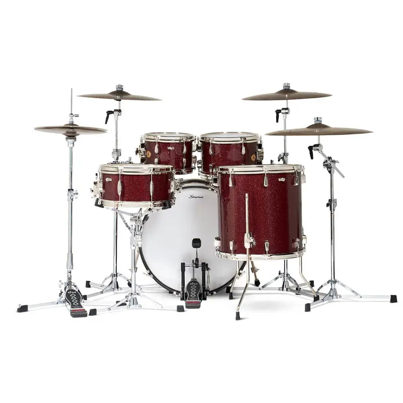 Slingerland Radio King 5pc Drum Set 22/10/12/16/14 Maroon Glass