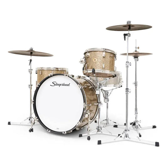 Slingerland Radio King 3pc Drum Set 24/13/16 Gold Glass