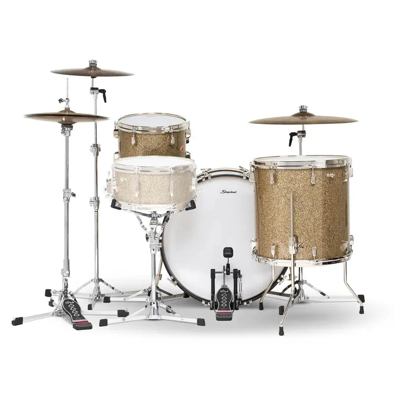 Slingerland Radio King 3pc Drum Set 24/13/16 Gold Glass
