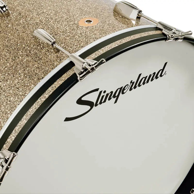 Slingerland Radio King 3pc Drum Set 24/13/16 Gold Glass