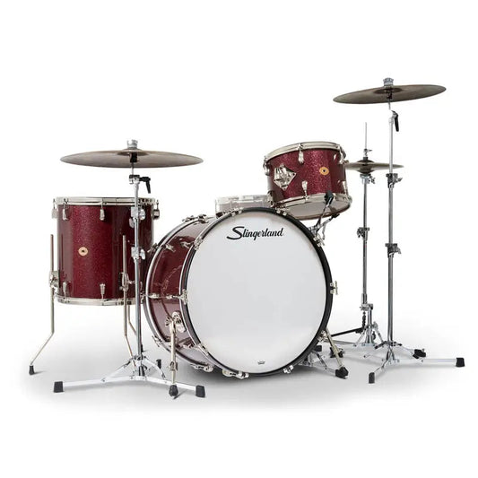 Slingerland Radio King 3pc Drum Set 24/13/16 Maroon Glass