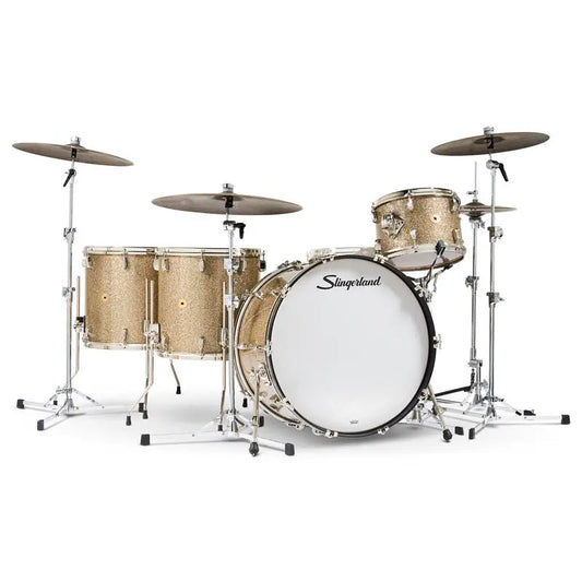 Slingerland Radio King 4pc Drum Set 24/13/16/18 Gold Glass