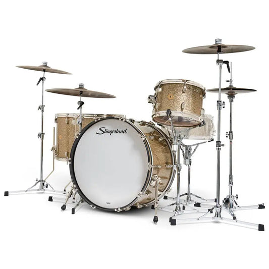 Slingerland Radio King 4pc Drum Set 24/13/16/18 Gold Glass