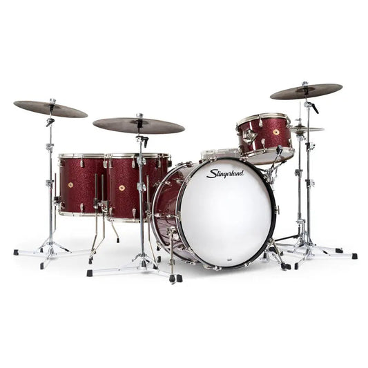 Slingerland Radio King 4pc Drum Set 24/13/16/18 Maroon Glass