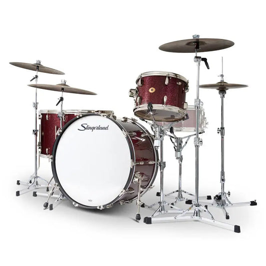 Slingerland Radio King 4pc Drum Set 24/13/16/18 Maroon Glass