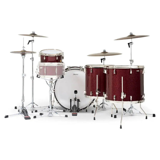 Slingerland Radio King 4pc Drum Set 24/13/16/18 Maroon Glass