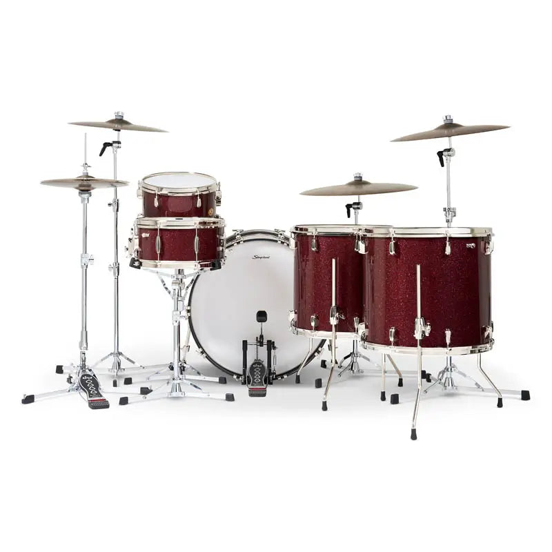 Slingerland Radio King 5pc Drum Set 24/13/16/18/14 Maroon Glass