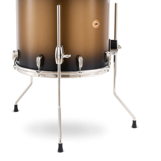 Slingerland Radio King 4pc Drum Set 24/13/16/18 Black & Gold Lacquer
