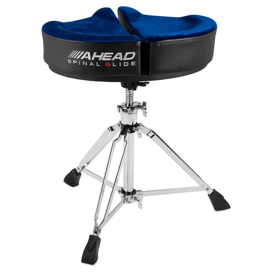 Ahead Spinal-G 3-Leg Saddle Drum Throne Blue - Drum Center Of Portsmouth