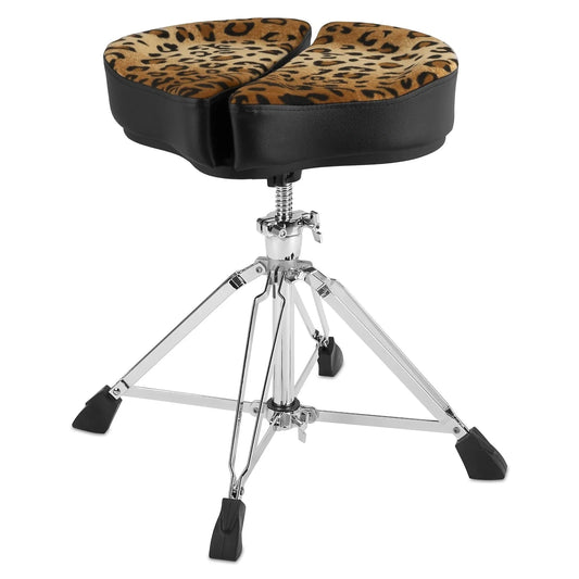 Ahead Spinal-G 4-Leg Saddle Drum Throne Leopard - Drum Center Of Portsmouth