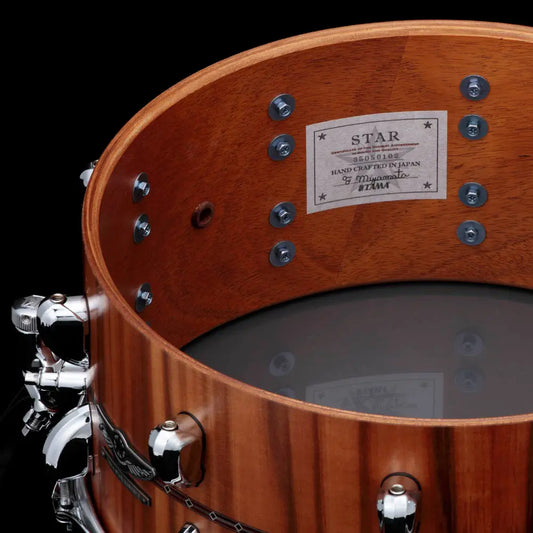 Tama Star Reserve G-Mahogany Snare Drum Satin Natural Tineo - Drum Center Of Portsmouth