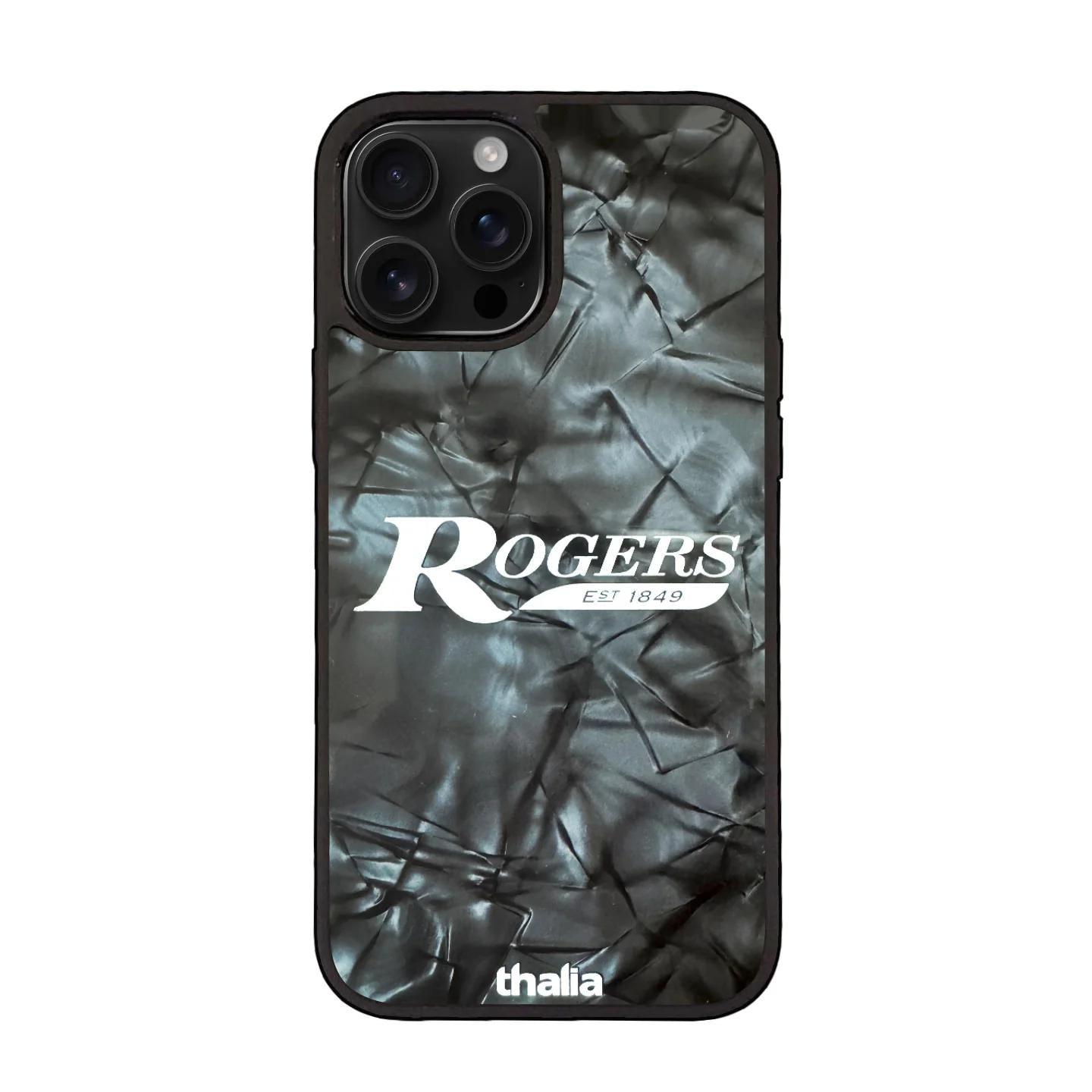 Thalia Rogers Logo Case for iPhone 14 Plus | Horizontal Logo, Black Diamond