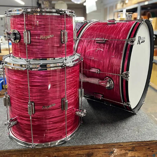 Rogers Tower 3pc Drum Set 24/13/16 Red Ripple - Drum Center Of Portsmouth
