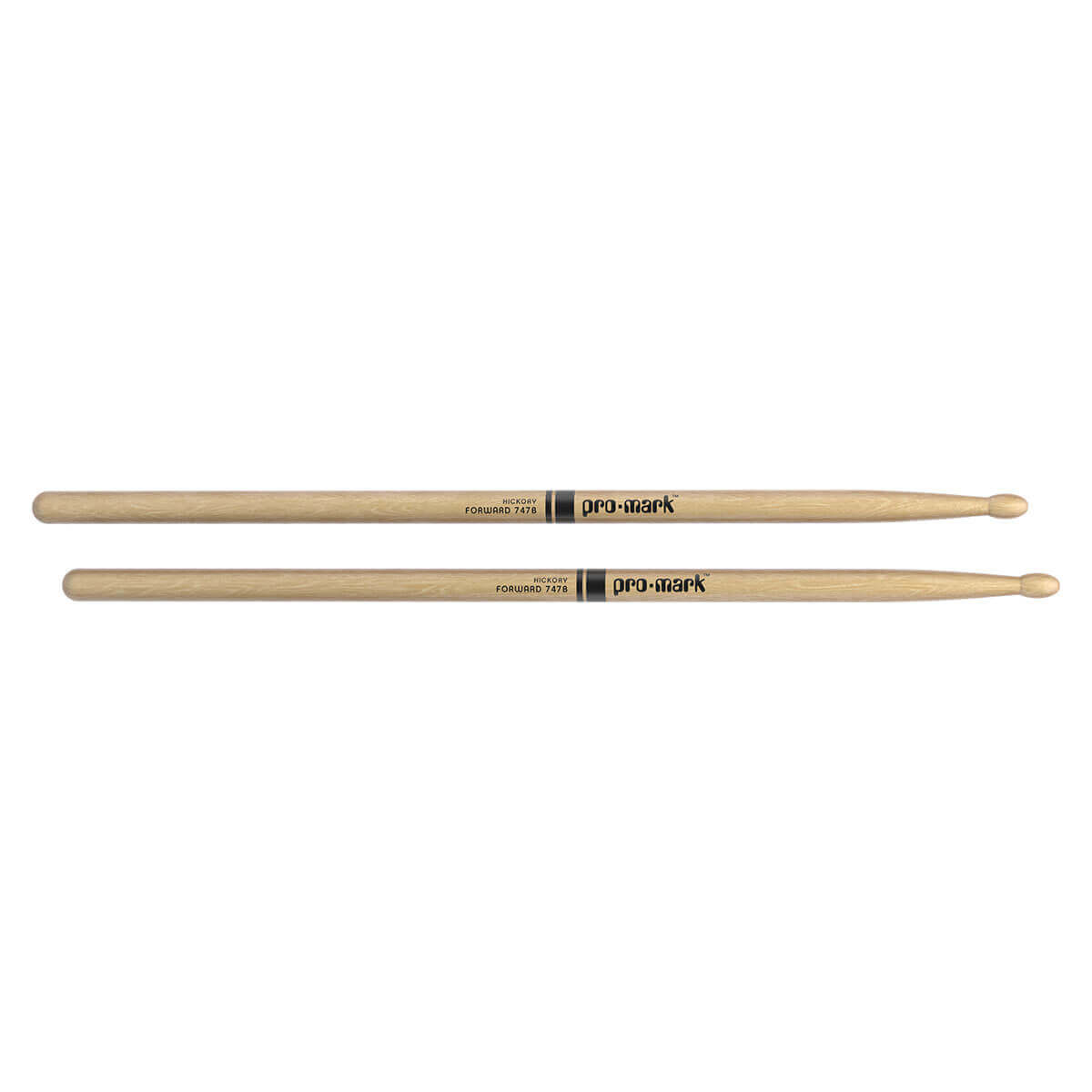Promark Hickory 747B Super Rock Wood Tip Drumstick