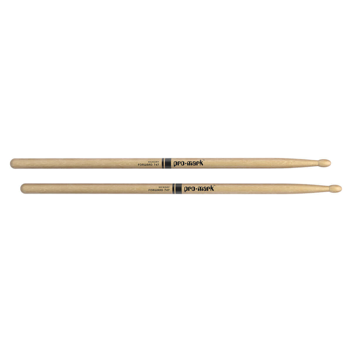 Promark Hickory 747 Rock Wood Tip Drumstick