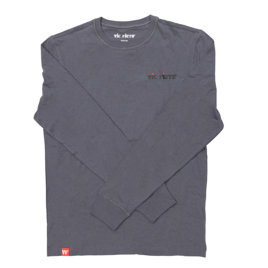 Vic Firth Long Sleeve T-Shirt Gray Large - Drum Center Of Portsmouth