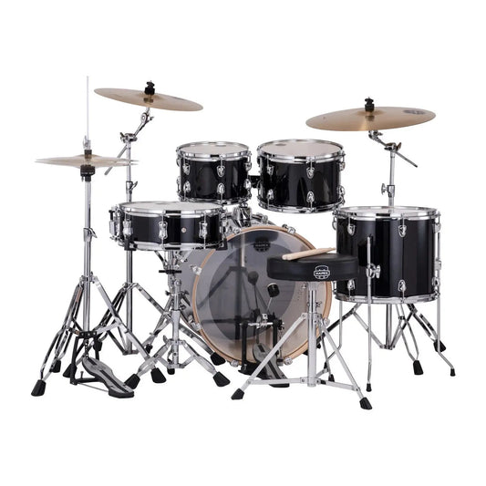 Mapex Venus 5pc Complete Drum Set w/20BD Black Galaxy Sparkle