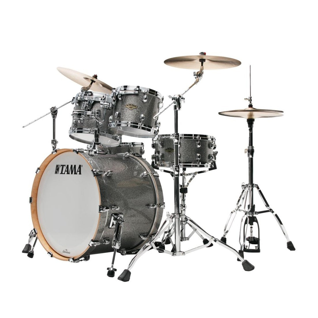 Tama Starclassic Walnut/Birch 5pc Drum Set Smoked Silver Sparkle - Drum Center Of Portsmouth