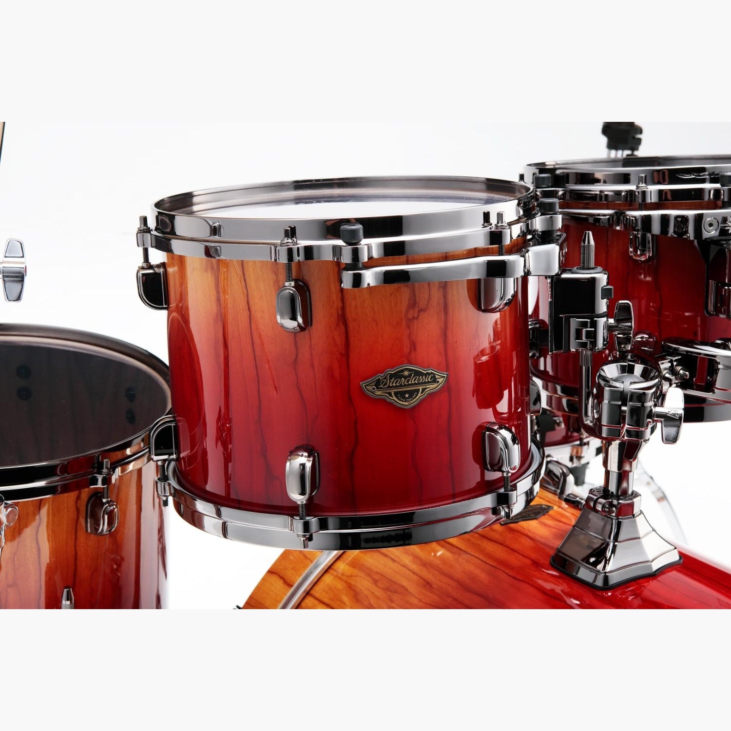 Tama Starclassic Walnut/Birch 5pc Drum Set w/22BD Vermillion Bosse Fonce Fade