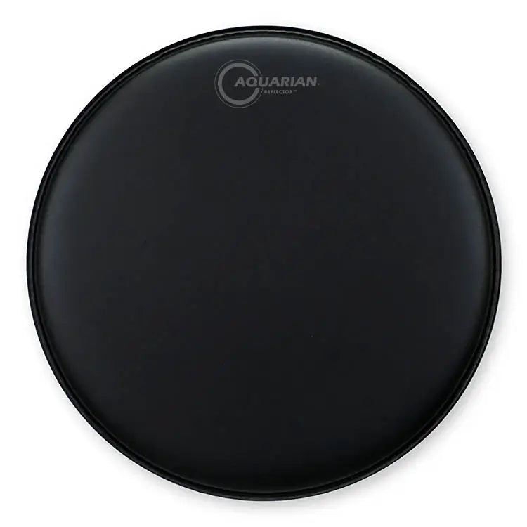Aquarian Texture Coated Satin Black Reflector Drumhead - Drum Center Of Portsmouth