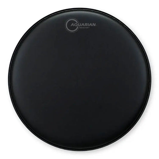 Aquarian Texture Coated Satin Black Reflector Drumhead - Drum Center Of Portsmouth