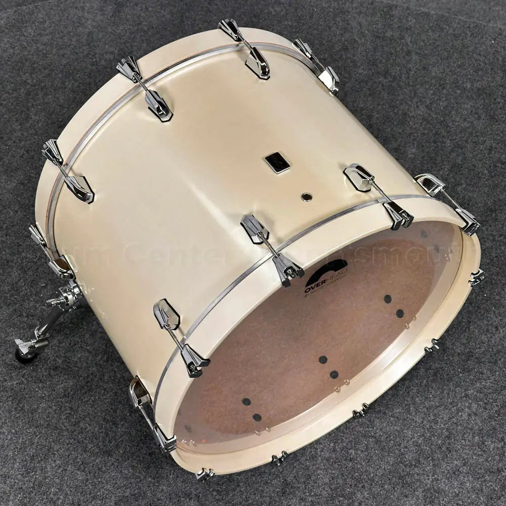 British Drum Company Enigma 4pc Drum Set 22/12/14/16 Satin Olde English White