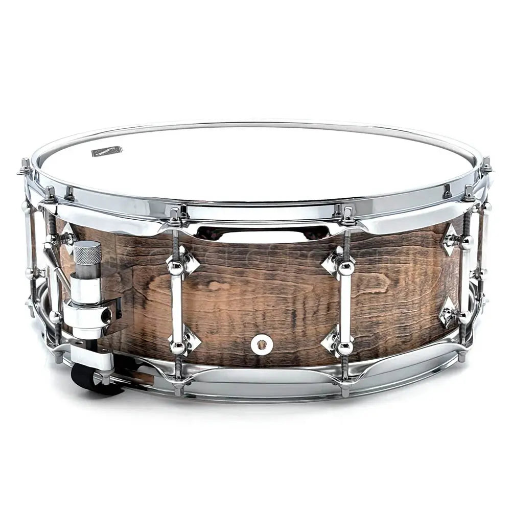 Craviotto President's Collection Curly Maple Snare Drum 14x5.5 Light Ebonized - Drum Center Of Portsmouth