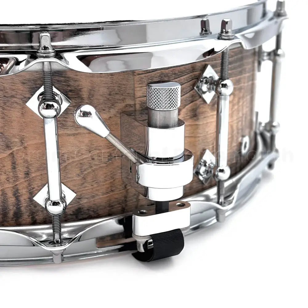 Craviotto President's Collection Curly Maple Snare Drum 14x5.5 Light Ebonized - Drum Center Of Portsmouth