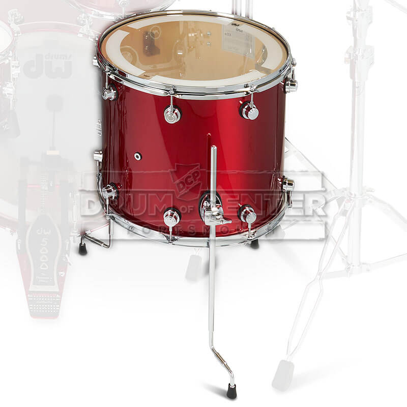 DW DWe Electronic/Acoustic Floor Tom 14x12 Black Cherry Metallic