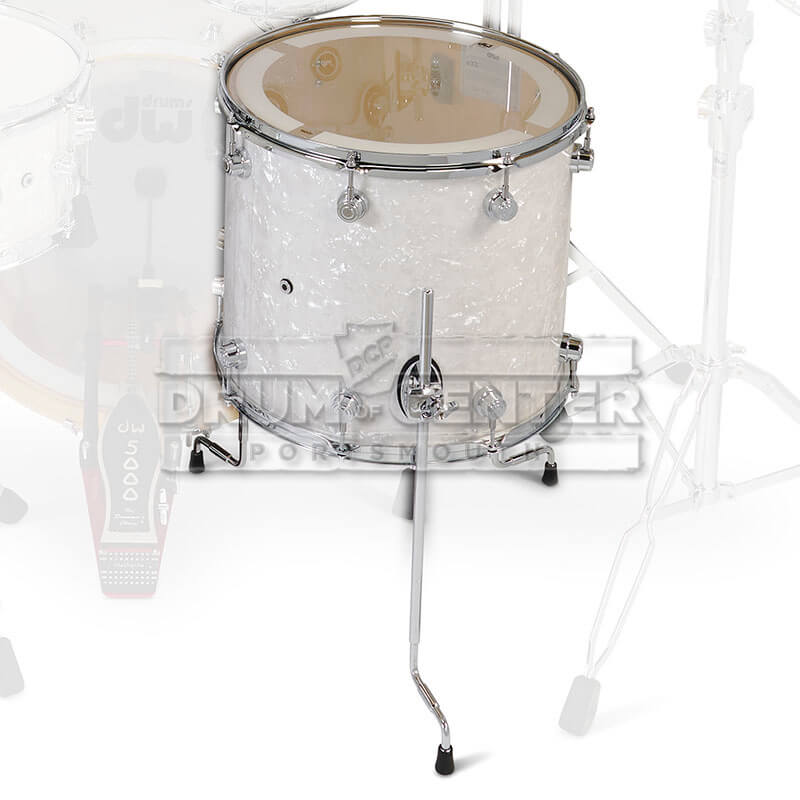 DW DWe Electronic/Acoustic Floor Tom 14x12 White Marine Pearl