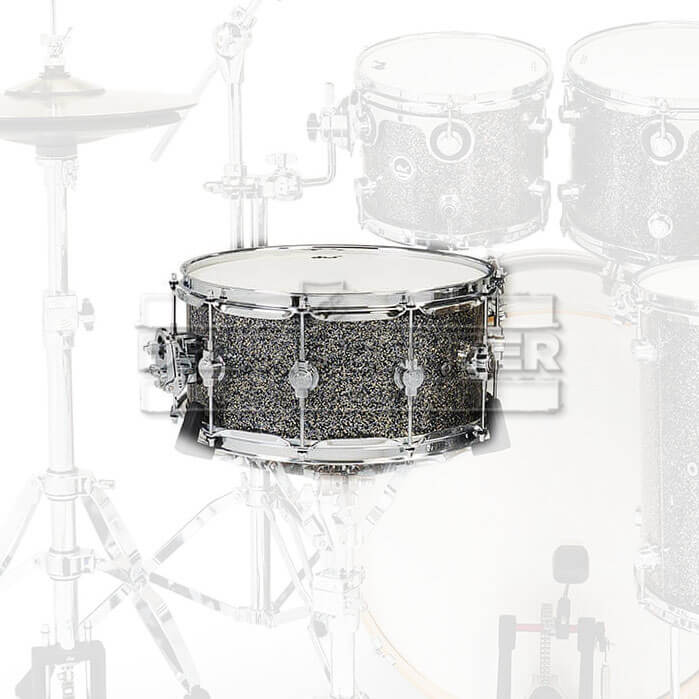 DW DWe Electronic/Acoustic Snare Drum 14x6.5 Black Galaxy