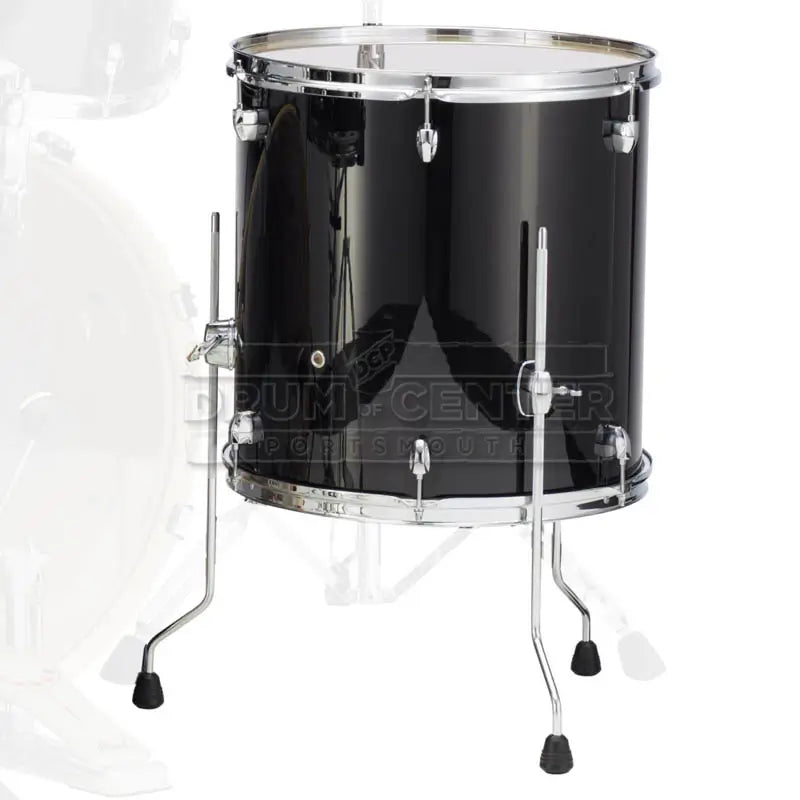 Pearl Export Lacquer Floor Tom 14x14 Black Smoke - Drum Center Of Portsmouth