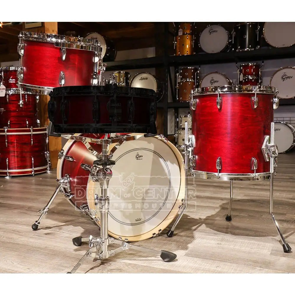 Gretsch Brooklyn 3pc Jazz Drum Set Satin Cherry Red - Drum Center Of Portsmouth