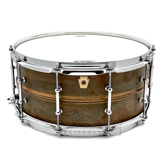 Ludwig LC663T Copper Phonic Snare Drum 14x6.5 Raw w/Tube Lugs