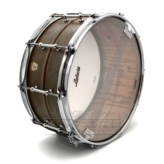 Ludwig LC663T Copper Phonic Snare Drum 14x6.5 Raw w/Tube Lugs