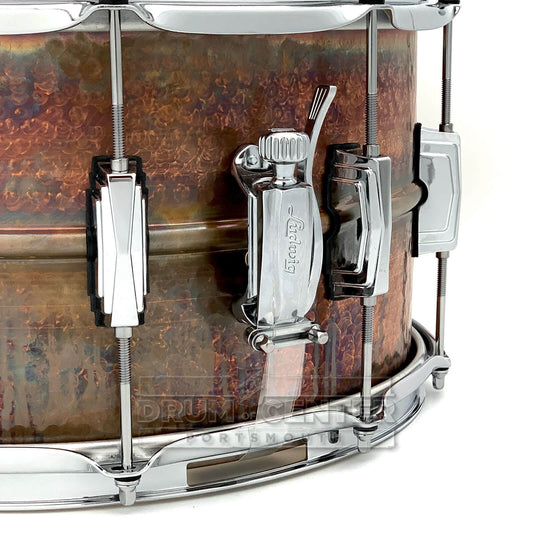 Ludwig LB508KR Supraphonic Raw Bronze Snare Drum 14x8 Hammered