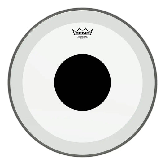 Remo Powerstroke 3 Bass Drum Head 18" Clear w/Top Black Dot - Drum Center Of Portsmouth