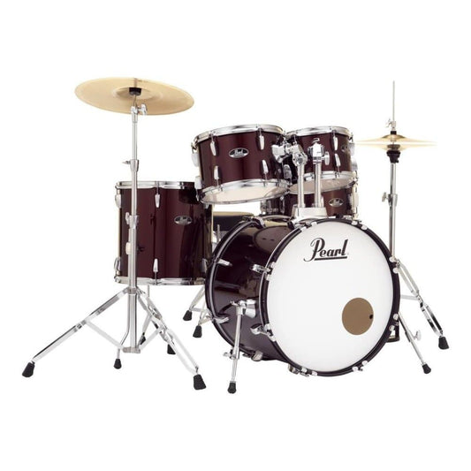 Pearl Roadshow 5 Piece Drum Set With Hardware & Cymbals - Wine Red