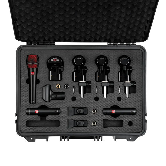 sE Electronics V PACK Arena Black 7pc Drum Microphone Pack w/Case - Drum Center Of Portsmouth