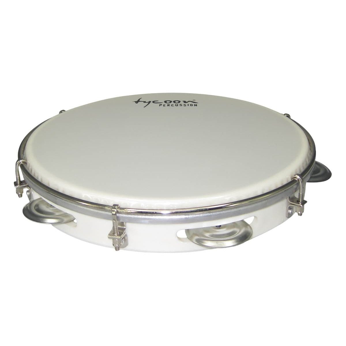 Tycoon Percussion 10 Abs Pandeiro - White