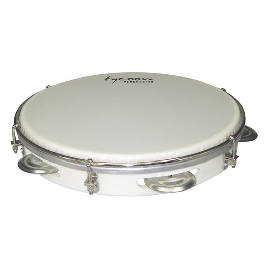 Tycoon Percussion 10 Abs Pandeiro - White