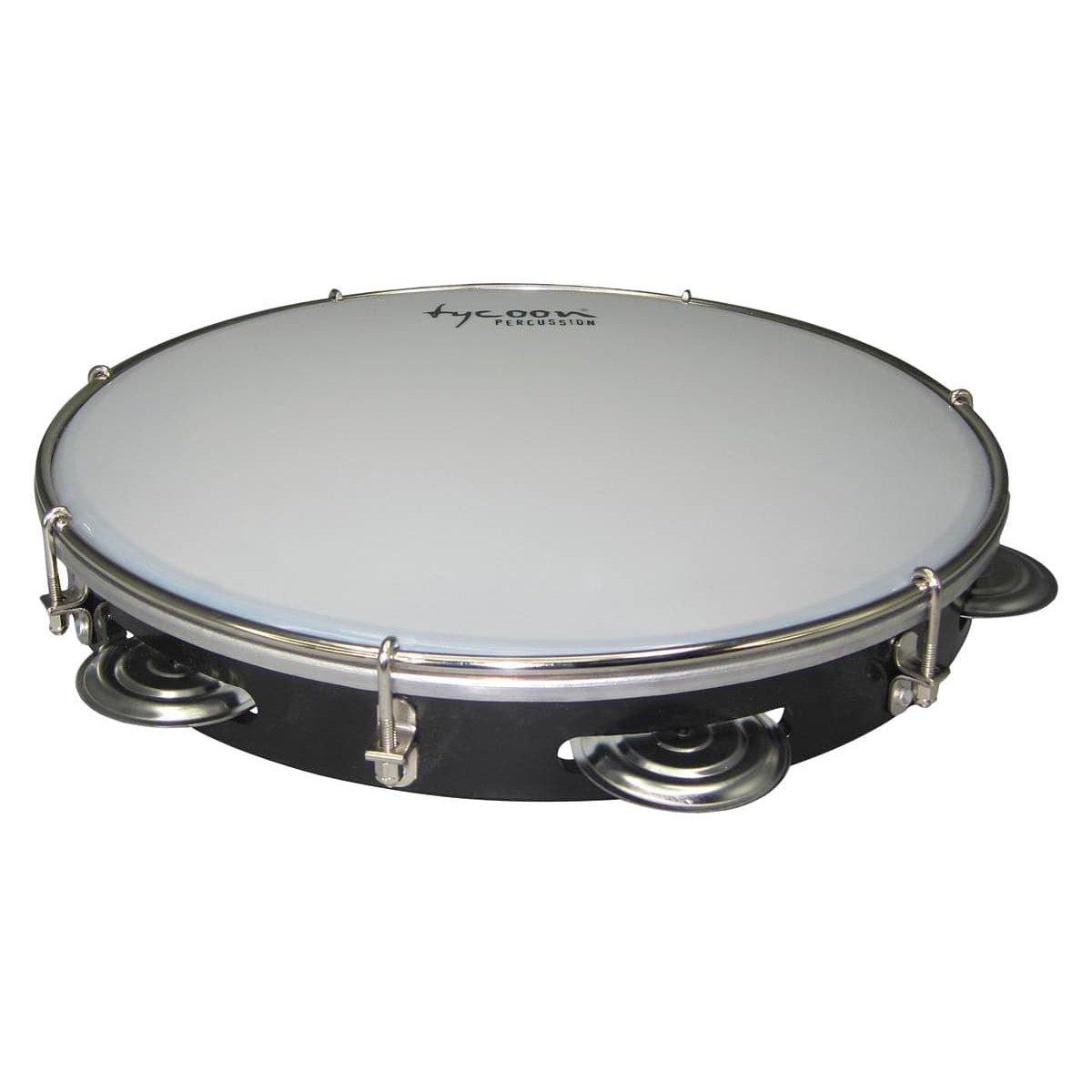 Tycoon Percussion 12 Abs Pandeiro - Black