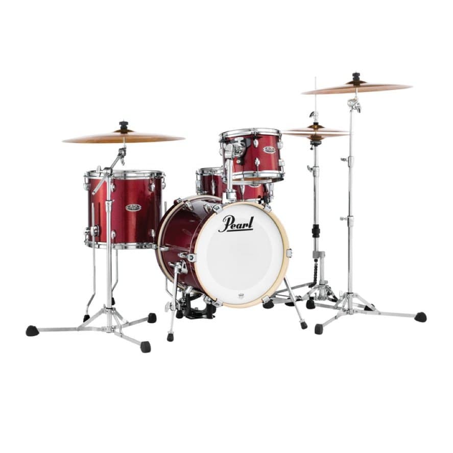 Pearl Midtown 4pc Drum Set Black Cherry Glitter w/ Bag Set
