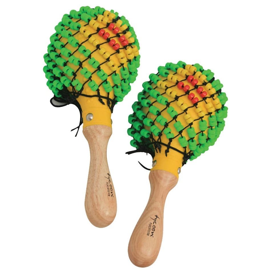 Tycoon Percussion Yellow Beaded Maracas