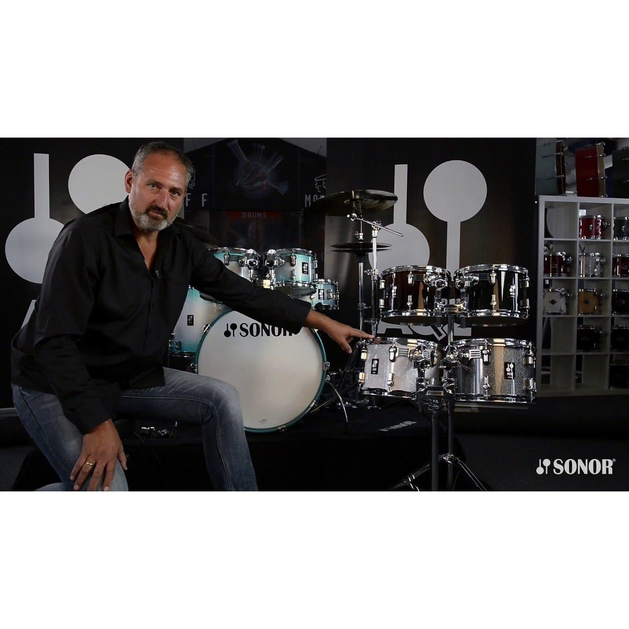 Sonor AQ2 10x7 Maple Tom - Aqua Silver Burst