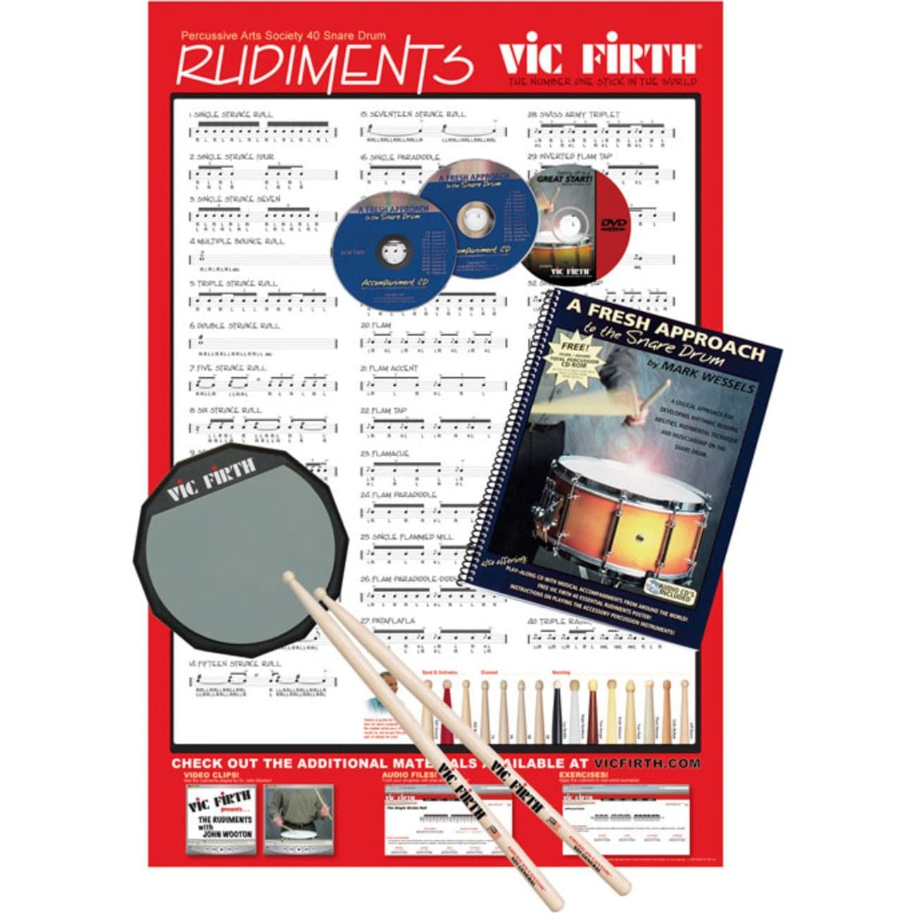 Vic Firth Fresh Approach Starter Pack