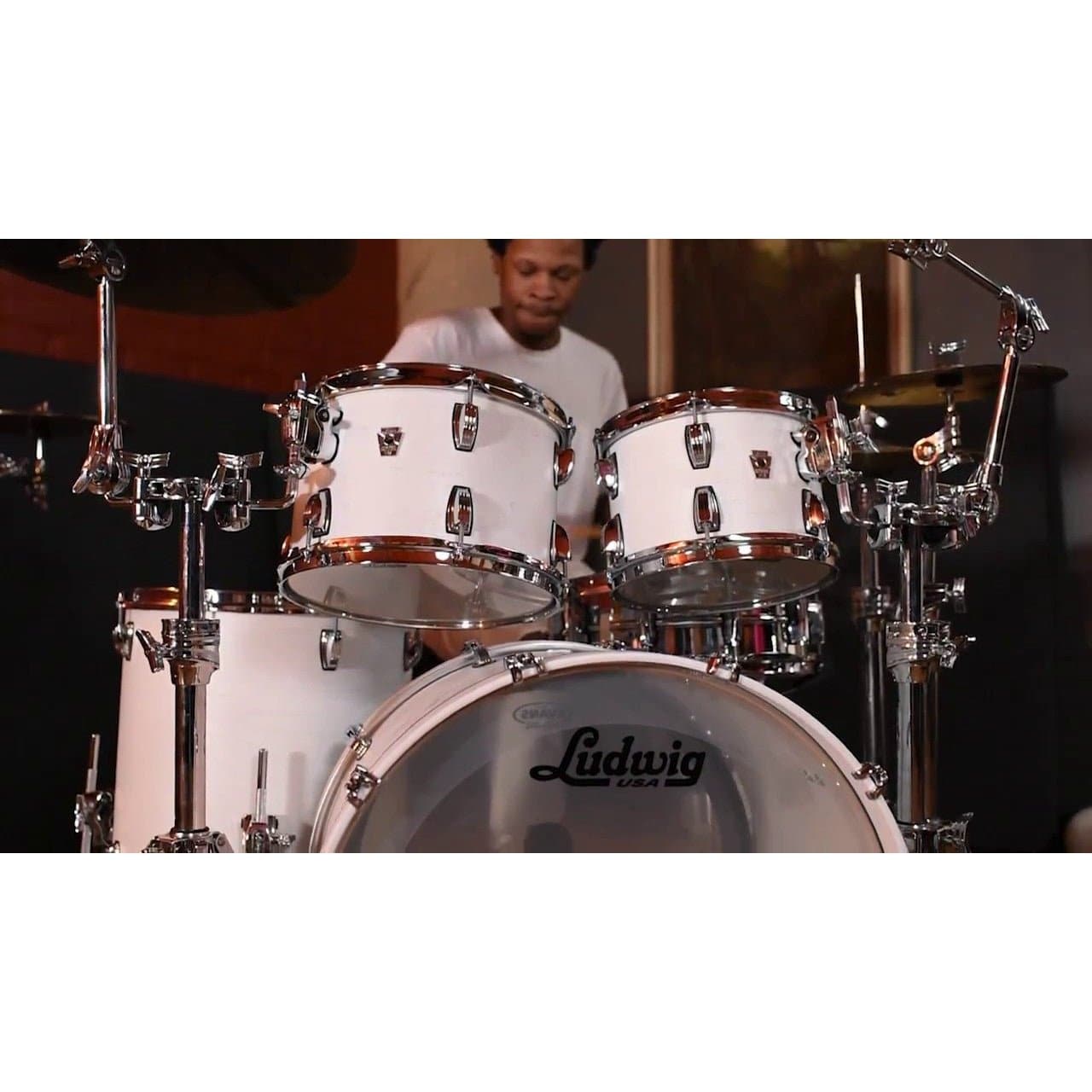 Ludwig Keystone X Snare Drum 14x8 Snow White