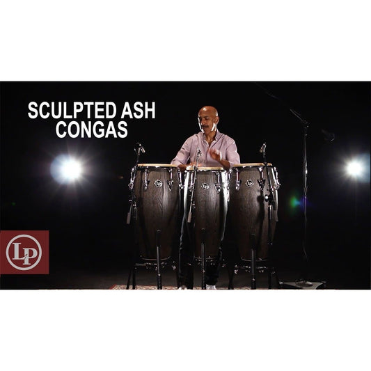 Latin Percussion LP1250SA Uptown Series Bongo Set Sculpted Ash with Chrome Hw