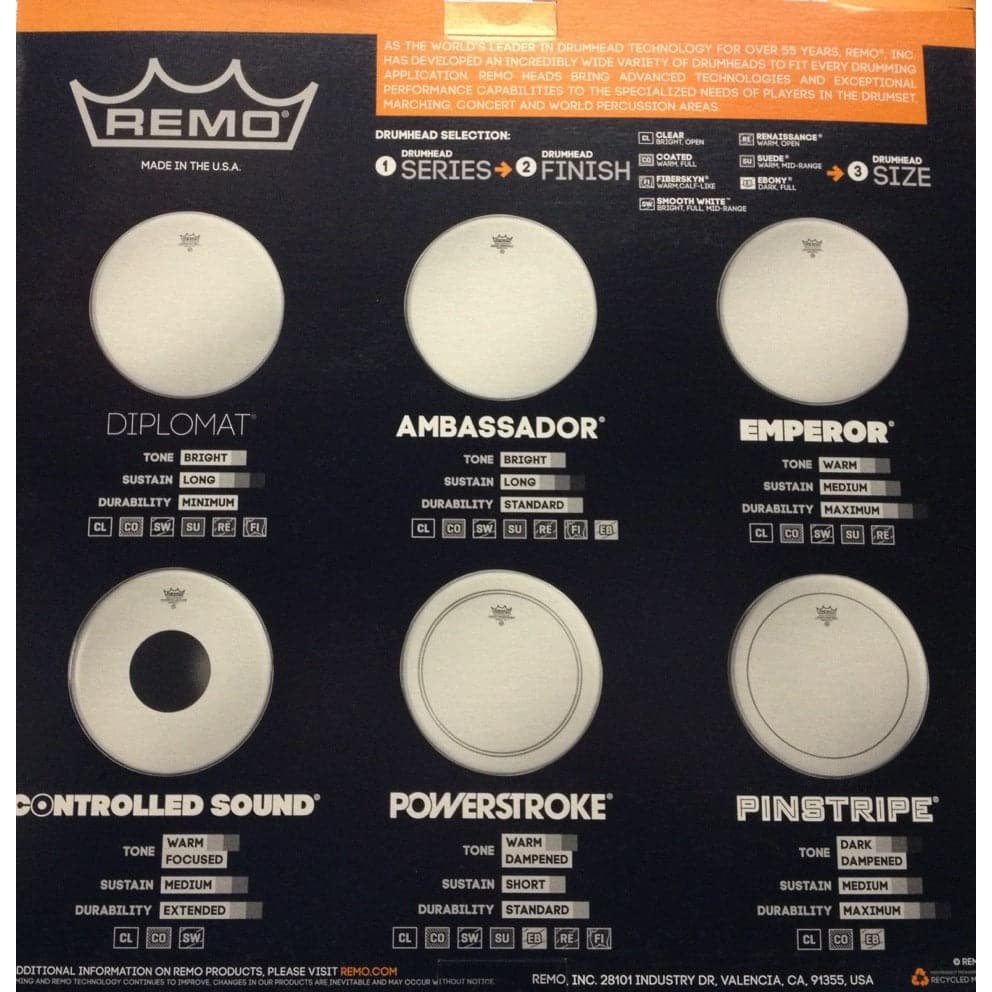 Remo PP-0240-BE Emperor Clear ProPack Plus 14in Coated Ambassador